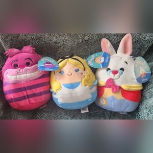 Full set of Alice and the wonderland 3 piece squishmallows